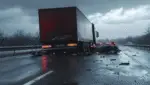 multi-vehicle crash involving big rig