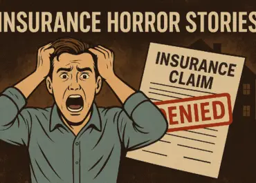 Frustrated man reacting to denied insurance claim