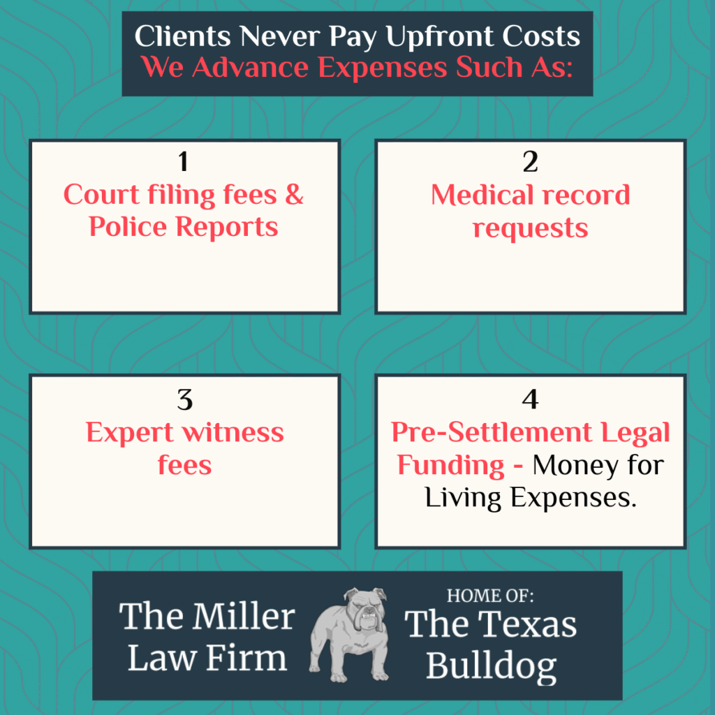 Houston car accident lawyer explains no upfront costs and advanced case expenses