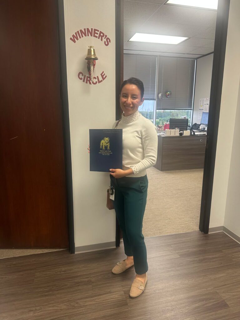Another Bulldog victory for a Houston injury client at The Miller Law Firm.