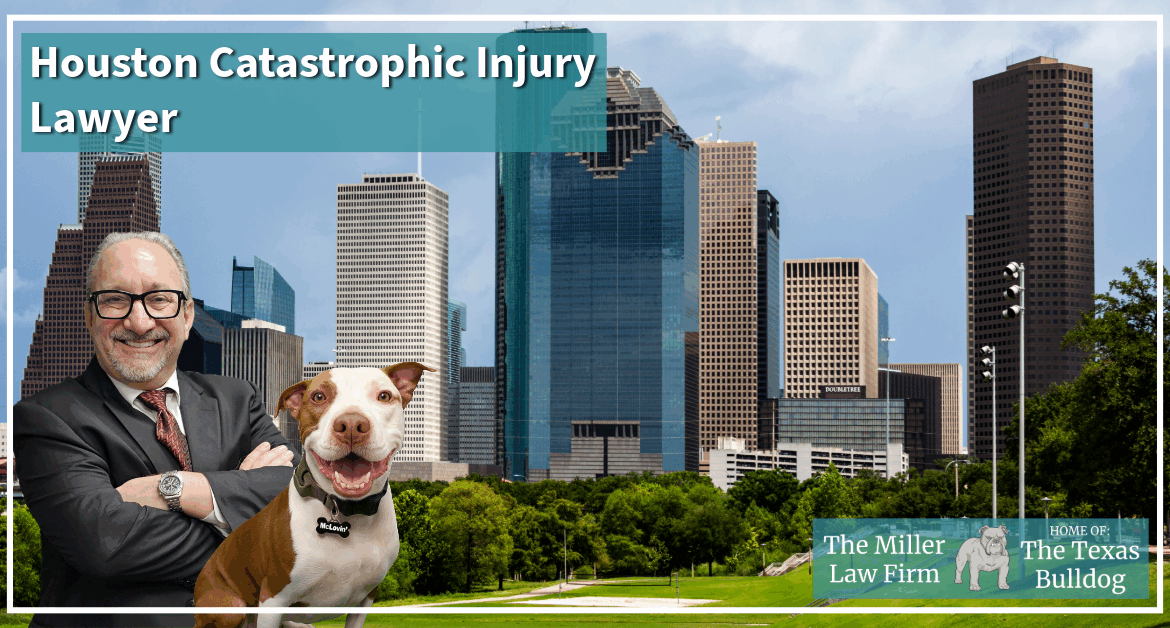 Houston catastrophic injury lawyer Adam Miller with McLovin, representing victims of life-changing accidents