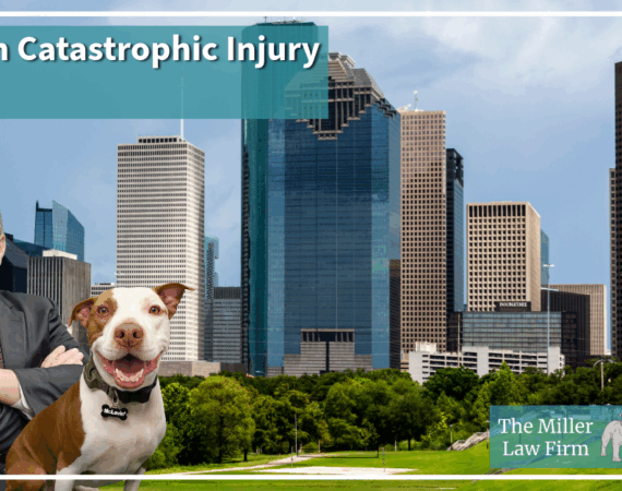 Houston catastrophic injury lawyer Adam Miller with McLovin, representing victims of life-changing accidents