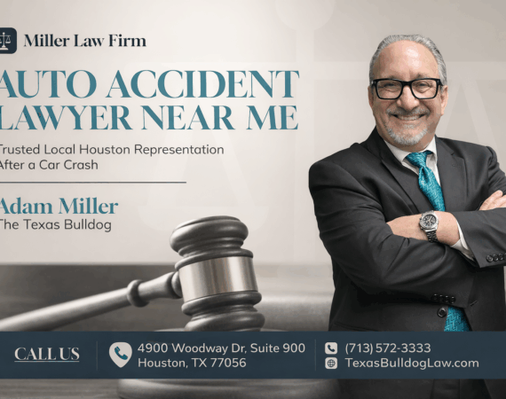 Houston auto accident lawyer Adam Miller, known as The Texas Bulldog, representing injury victims after car crashes