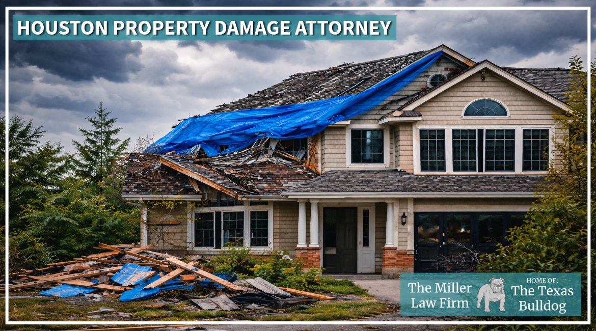 Houston property damage attorney helping homeowners after storm and roof damage to residential home
