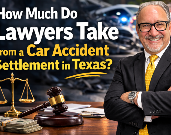 Houston car accident lawyer Adam Miller explaining how much lawyers take from a car accident settlement in Texas