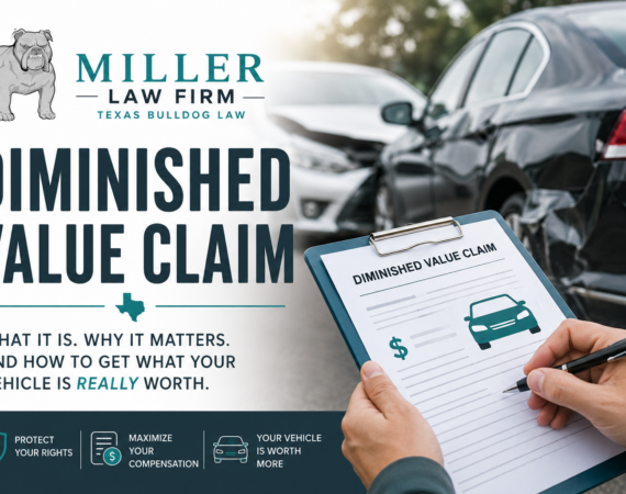 Diminished value claim in Texas after a car accident